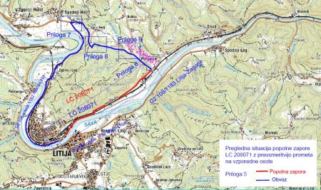 Zemljevid zapore Litija-Ponoviče